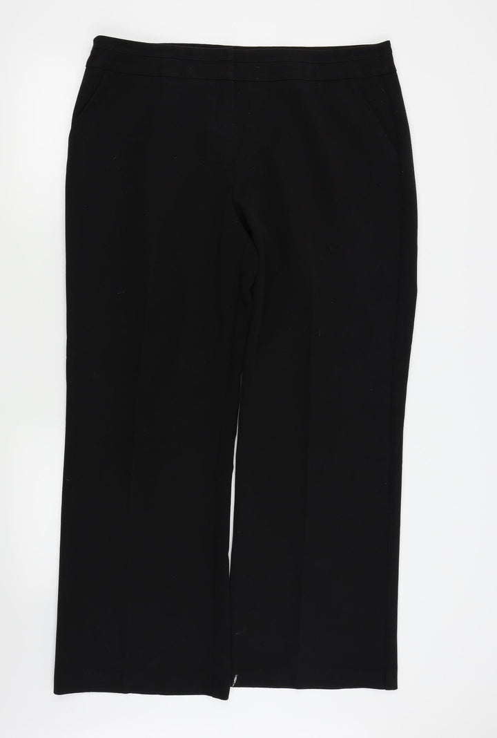 BM Womens Black Trousers Size 18 L28 in