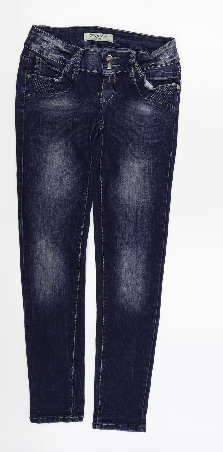cindy.h jeans Womens Blue Skinny Jeans Size 28 in L30 in