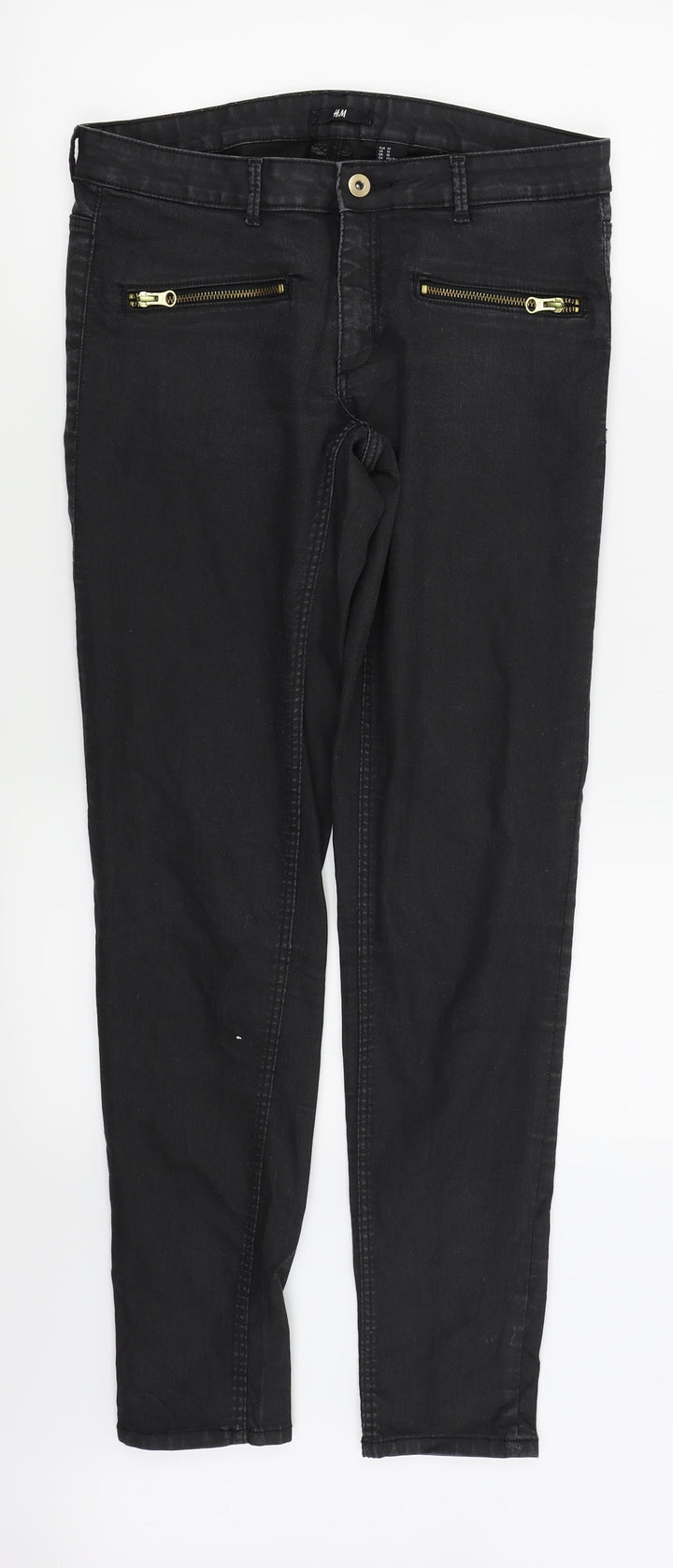 H&M Womens Black   Skinny Jeans Size 10 L28 in