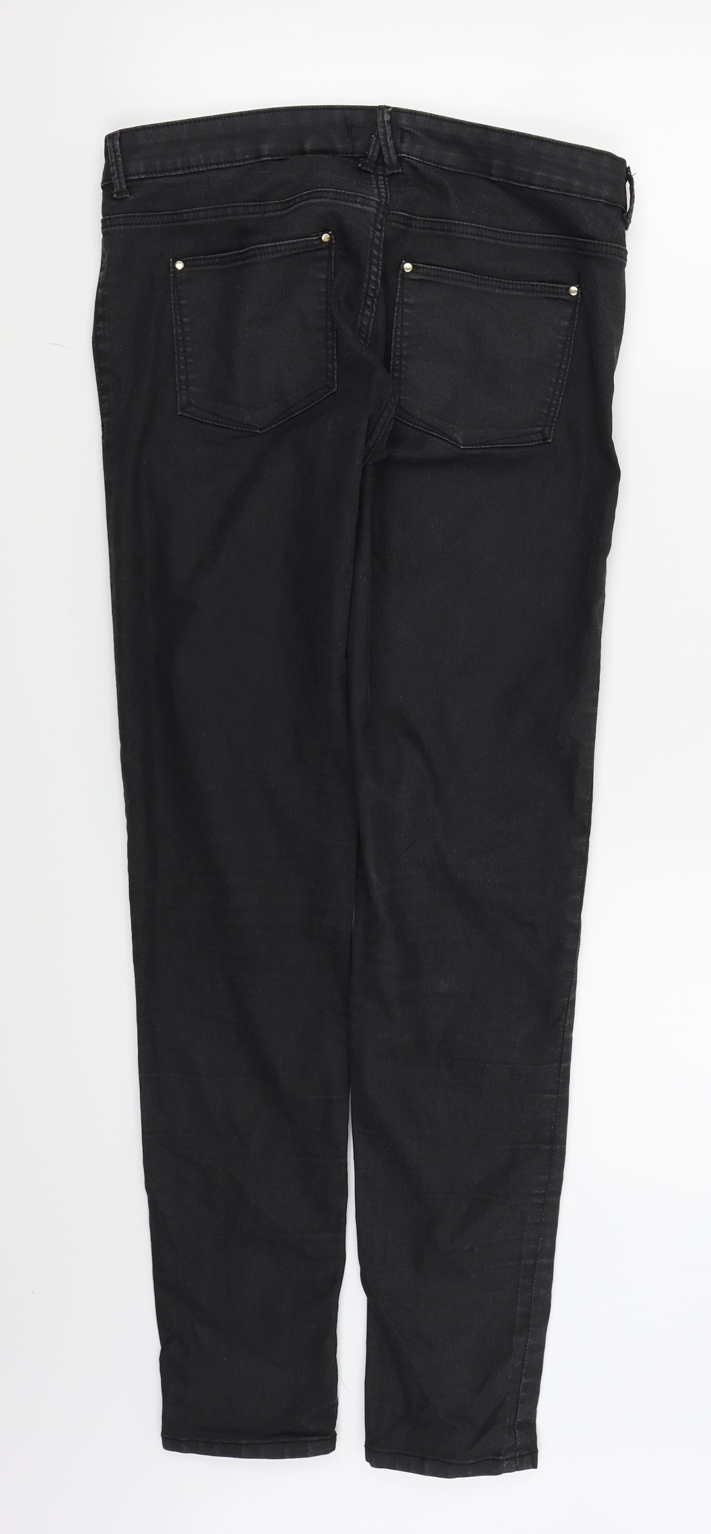H&M Womens Black   Skinny Jeans Size 10 L28 in