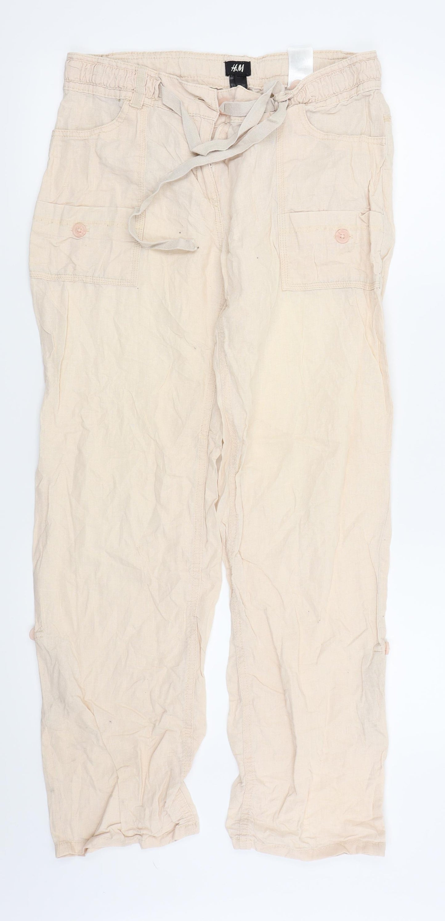 H&M Womens Pink   Trousers  Size 31 in L27 in
