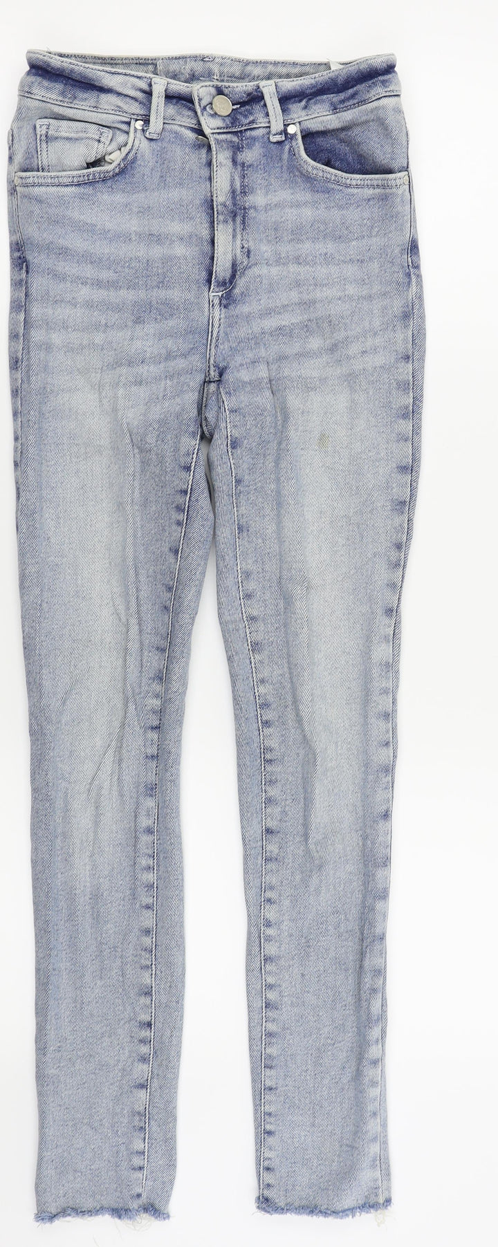 Never Denim Womens Blue Skinny Jeans Size S L26 in