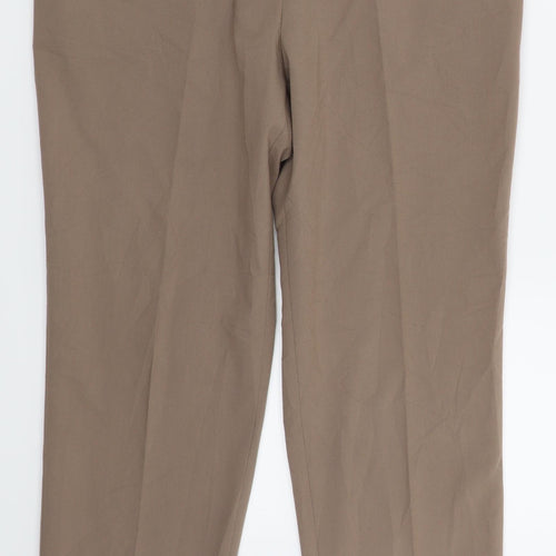 ADEK Womens Brown   Trousers  Size 18 L24 in