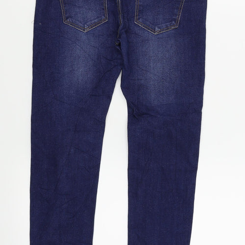 RESERVED Girls Blue Ikat  Skinny Jeans Size 11 Years