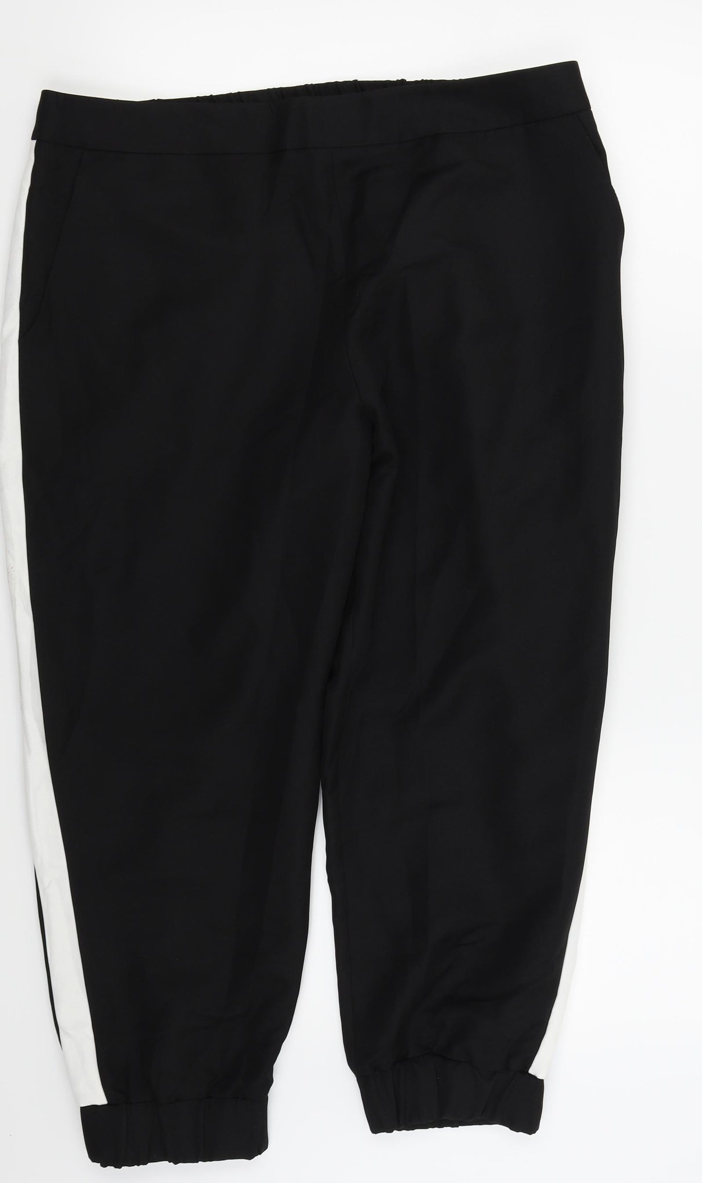 ASOS Womens Black   Jogger Trousers Size 16 L22.5 in