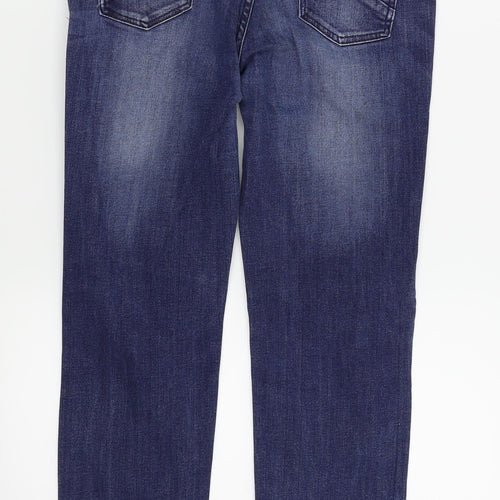 M&S Womens Blue   Skinny Jeans Size 16 L25 in