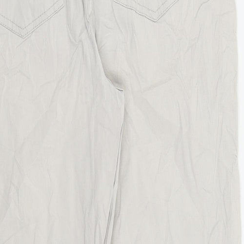 Canda Womens Grey   Capri Trousers Size 10 L22 in