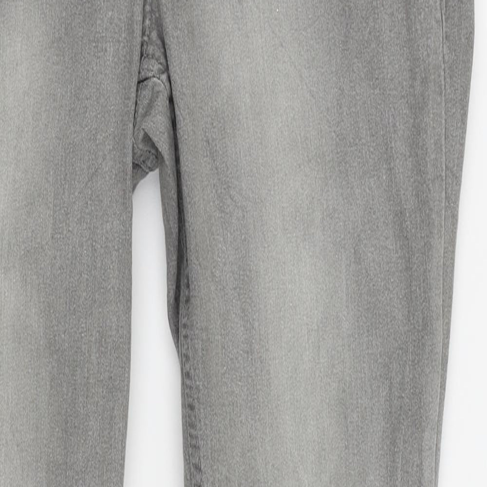 UpFashion Womens Grey   Skinny Jeans Size 14 L28 in