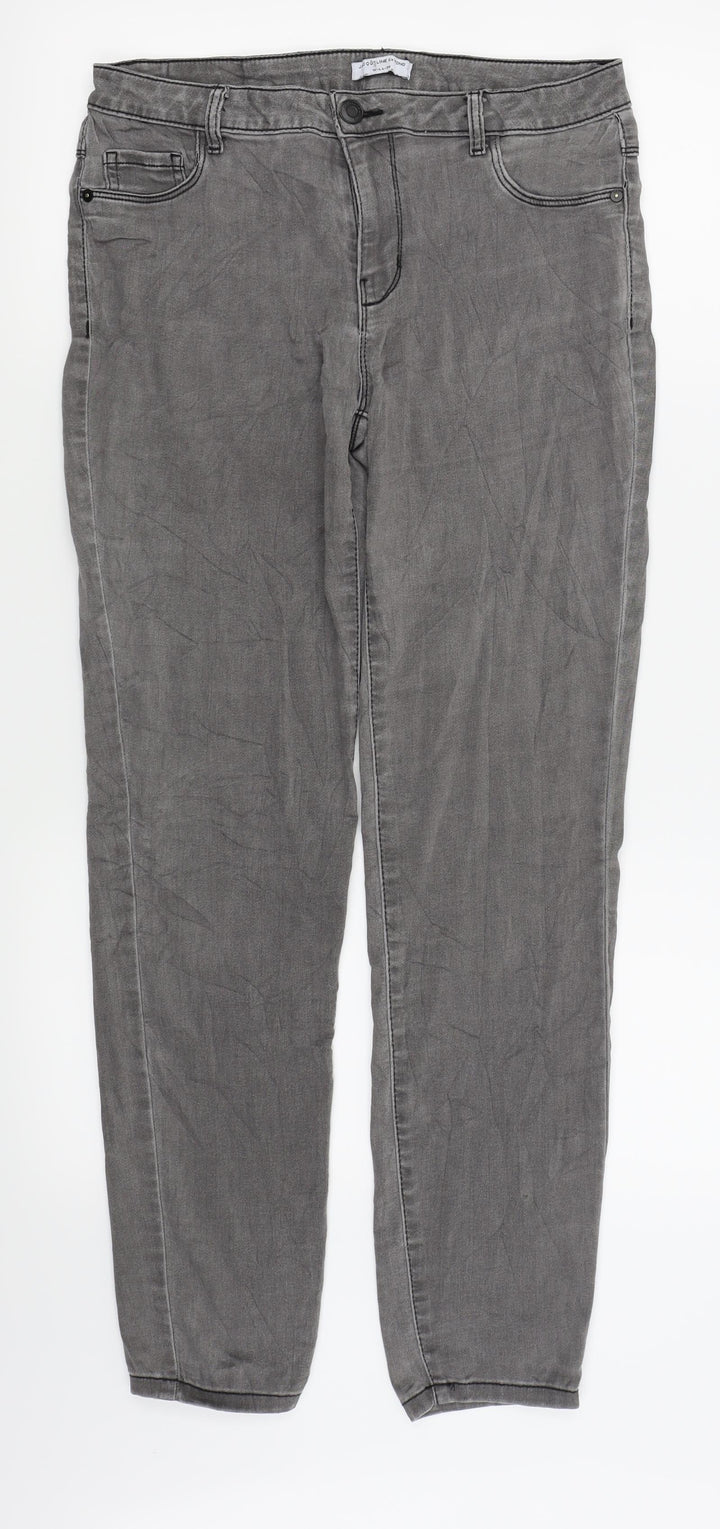 Jaqueline deYong Womens Grey Skinny Jeans Size 30 in L28 in
