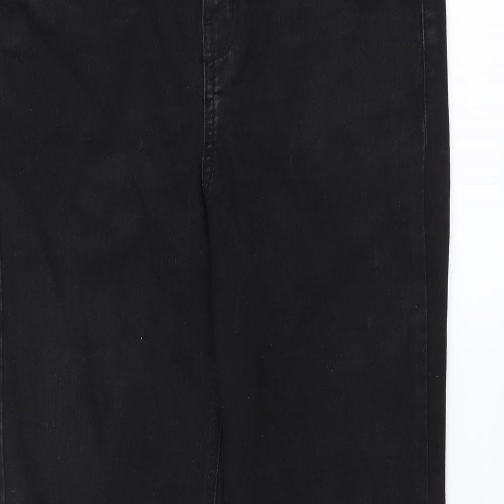 George Womens Black  Denim Bootcut Jeans Size 12 L30 in - bootcut