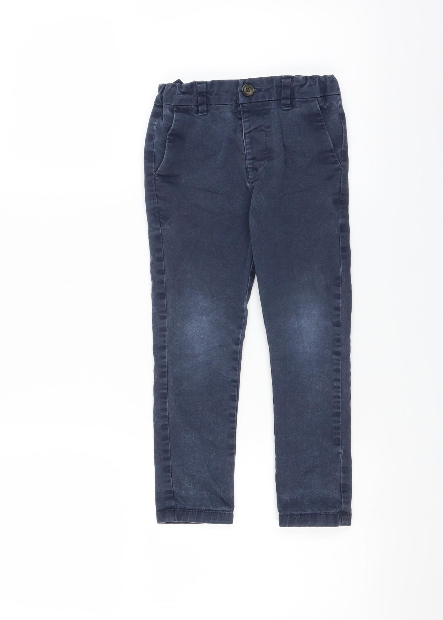Marks and Spencer Boys Blue   Chino Trousers Size 3-4 Years