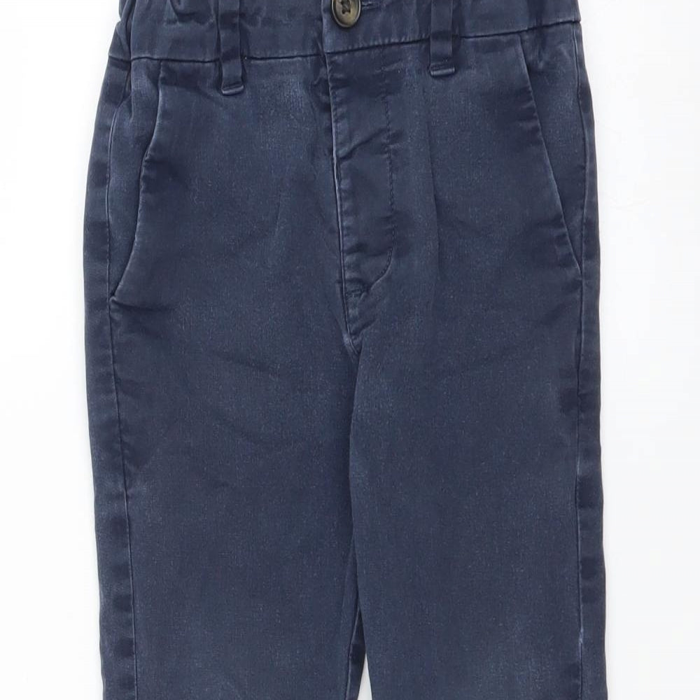 Marks and Spencer Boys Blue   Chino Trousers Size 3-4 Years