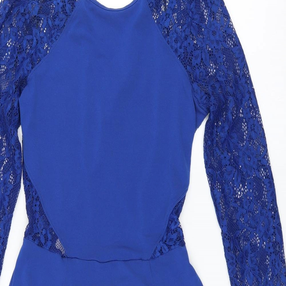 Divided by H&M Womens Blue   Fit & Flare  Size 10  - lace sleeves