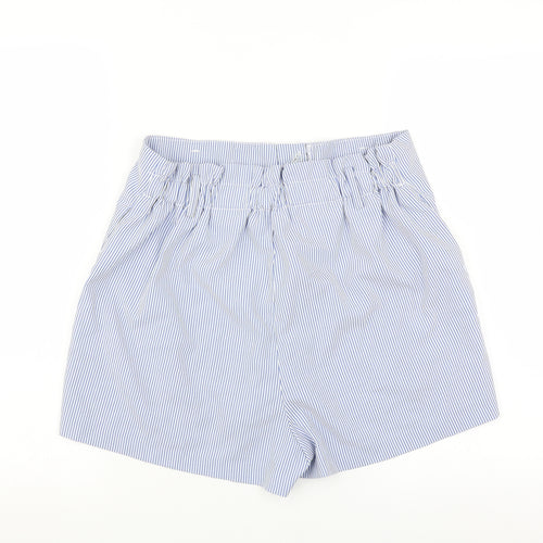 Peacocks Womens Blue Striped  Hot Pants Shorts Size 12
