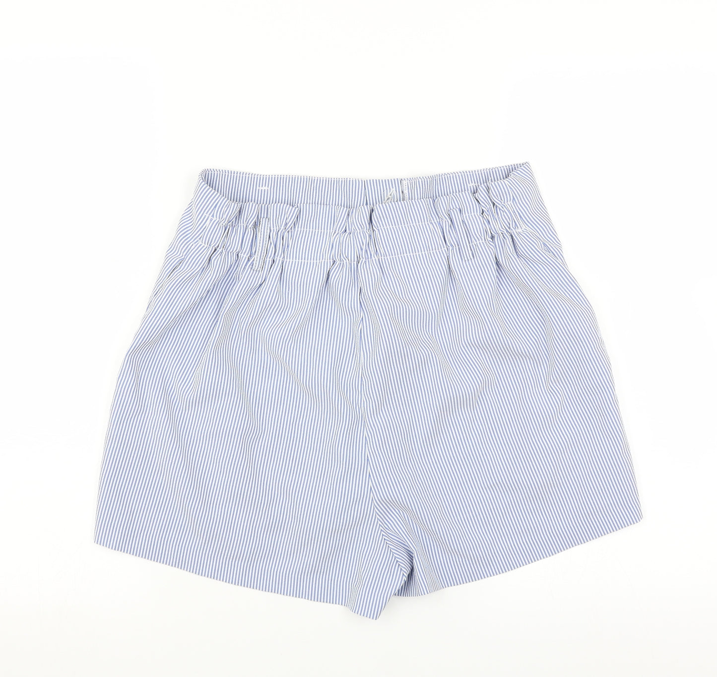 Peacocks Womens Blue Striped  Hot Pants Shorts Size 12