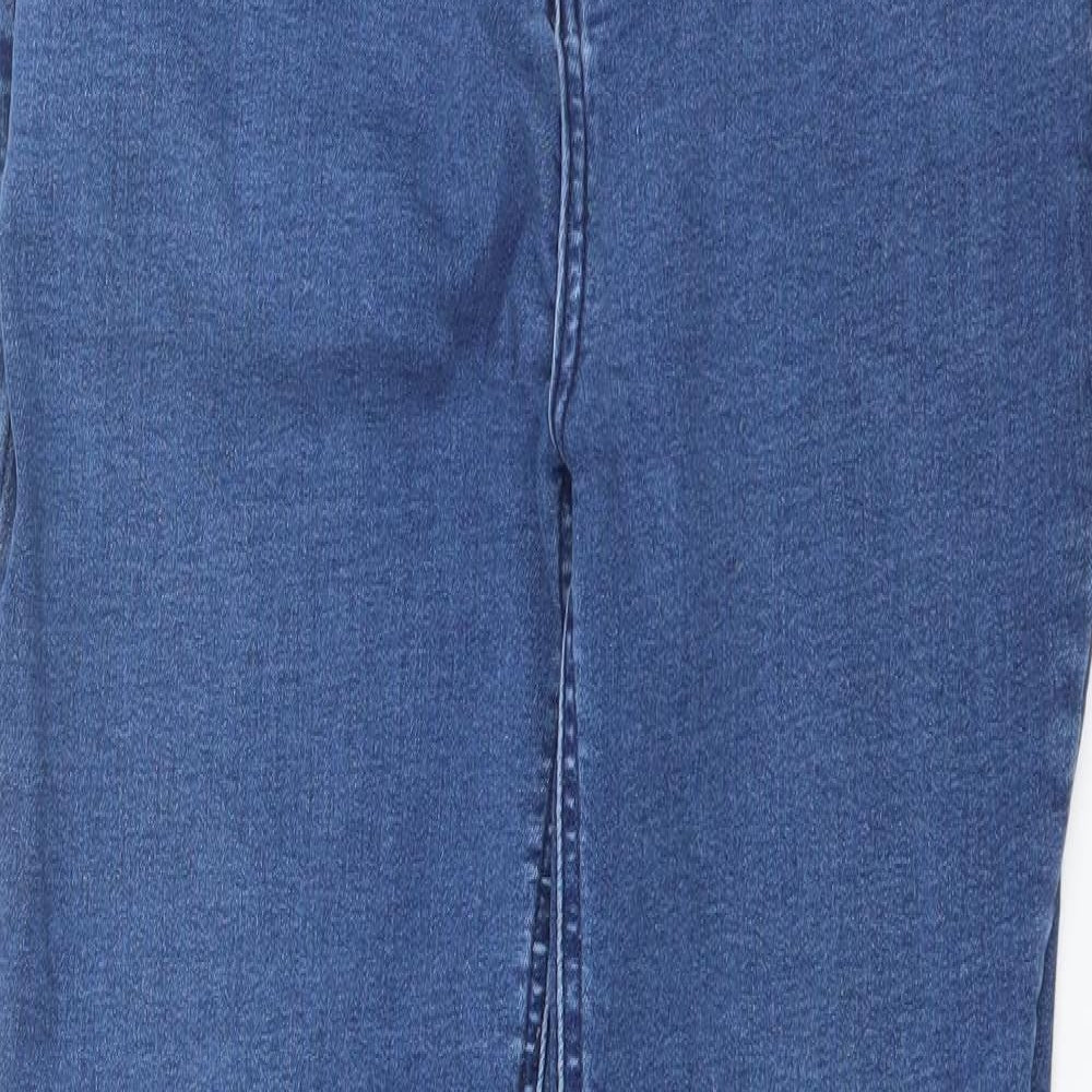 Sainsburys Womens Blue  Denim Skinny Jeans Size 12 L27 in - Floral embroidery