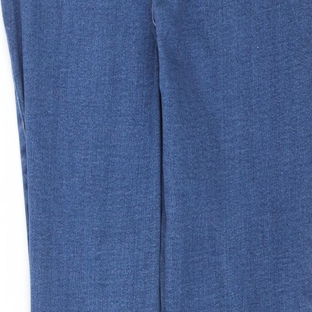 Sainsburys Womens Blue  Denim Skinny Jeans Size 12 L27 in - Floral embroidery