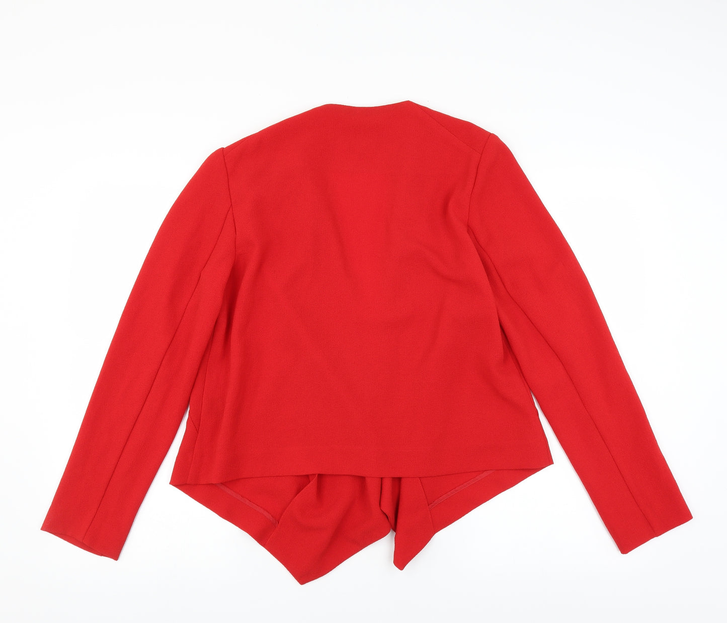 Papaya Womens Red   Jacket Blazer Size 14  - waterfall front