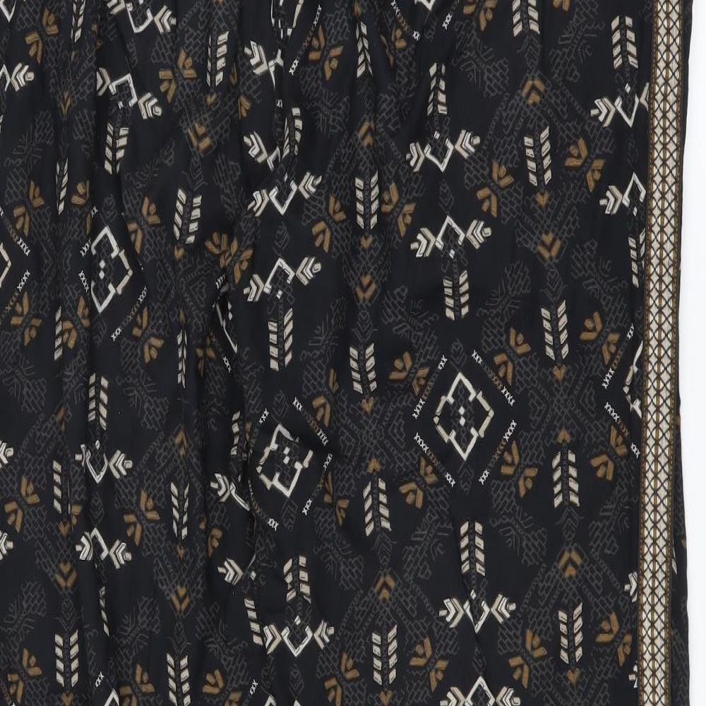 NEXT Womens Black Geometric  Trousers  Size 16 L30 in - long Leg