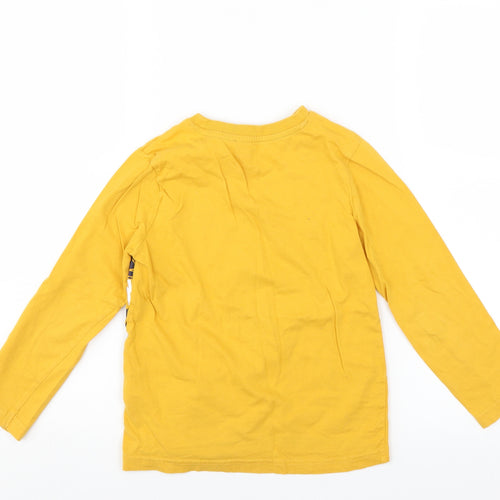 F&F Boys Yellow   Basic T-Shirt Size 5-6 Years  - digger
