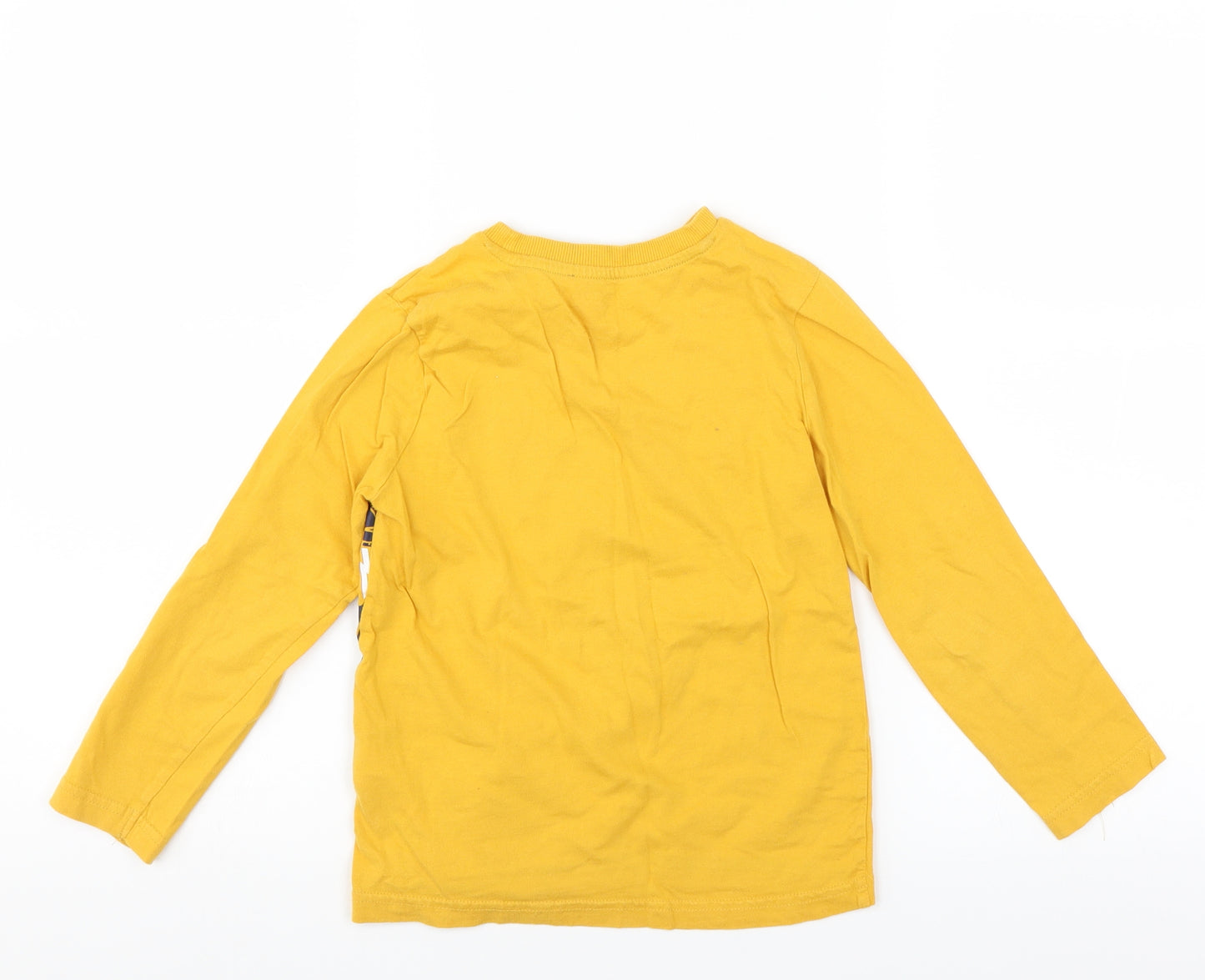 F&F Boys Yellow   Basic T-Shirt Size 5-6 Years  - digger