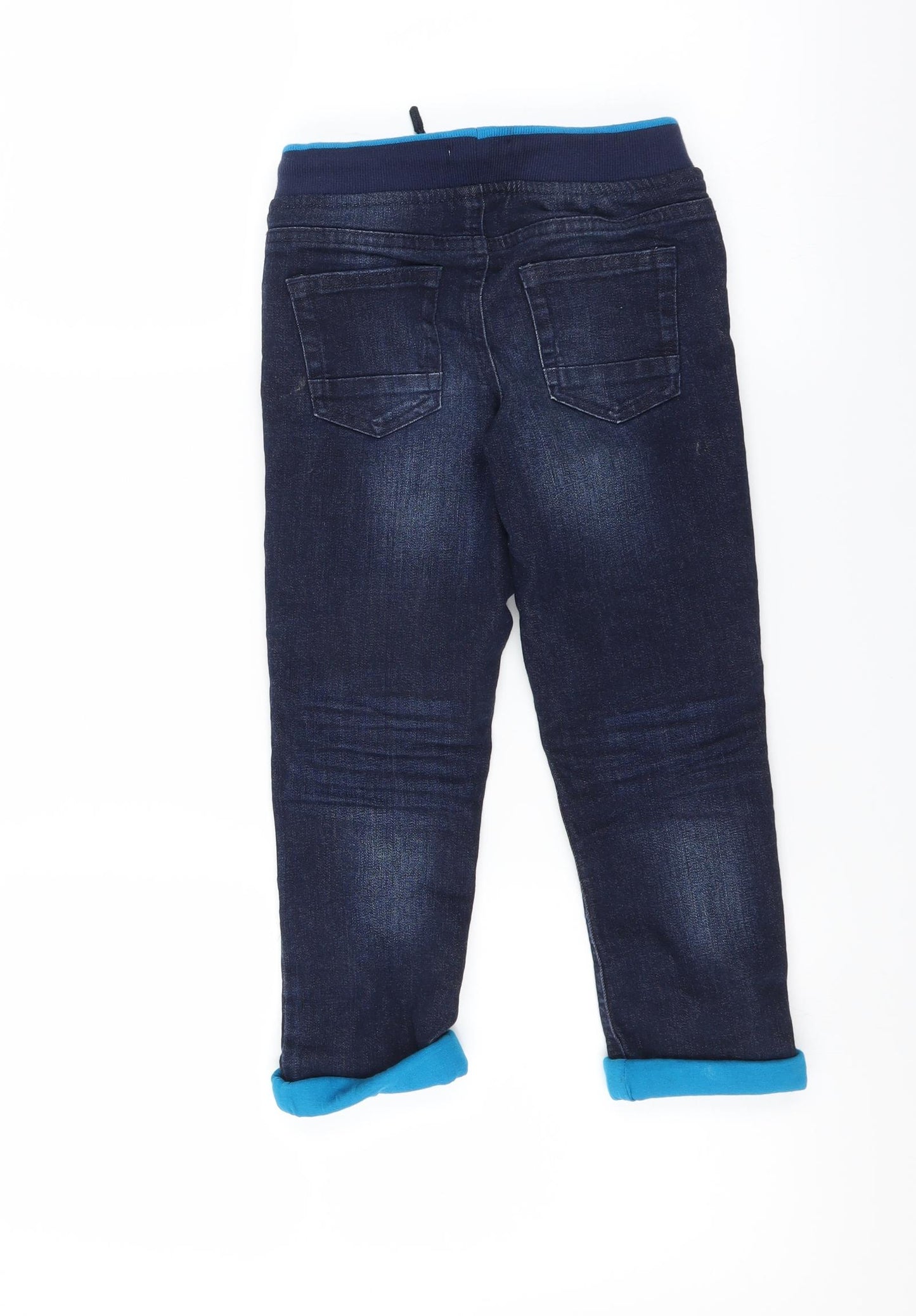 BlueZoo Boys Blue  Denim Jogger Trousers Size 4-5 Years