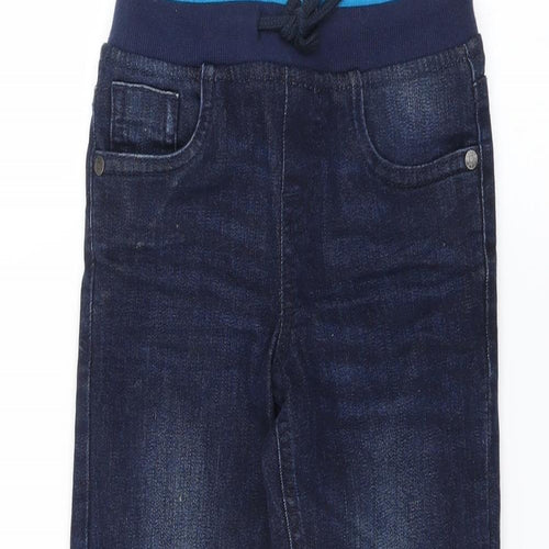 BlueZoo Boys Blue  Denim Jogger Trousers Size 4-5 Years