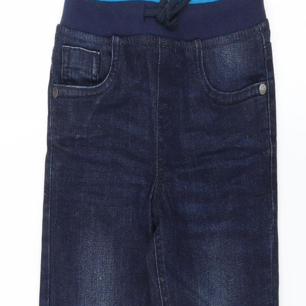 BlueZoo Boys Blue  Denim Jogger Trousers Size 4-5 Years