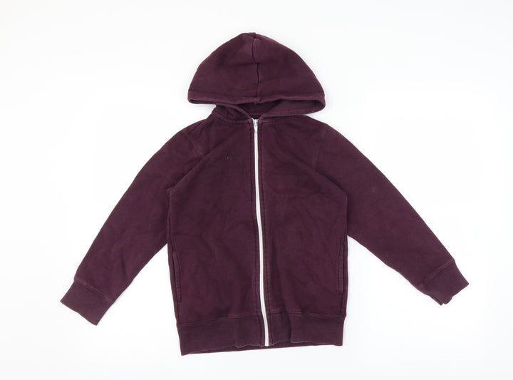Matalan Boys Purple   Full Zip Hoodie Size 8-9 Years
