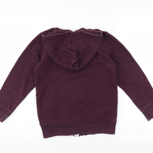 Matalan Boys Purple   Full Zip Hoodie Size 8-9 Years