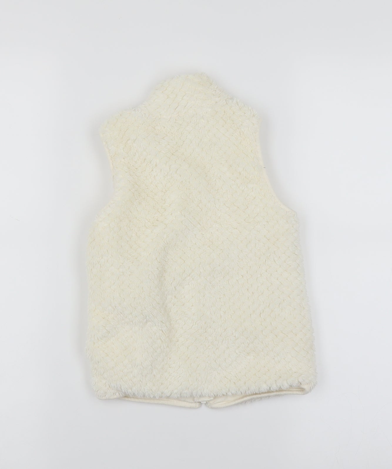 Baby Gap Girls Ivory   Gilet Jacket Size 5 Years  - fluffy