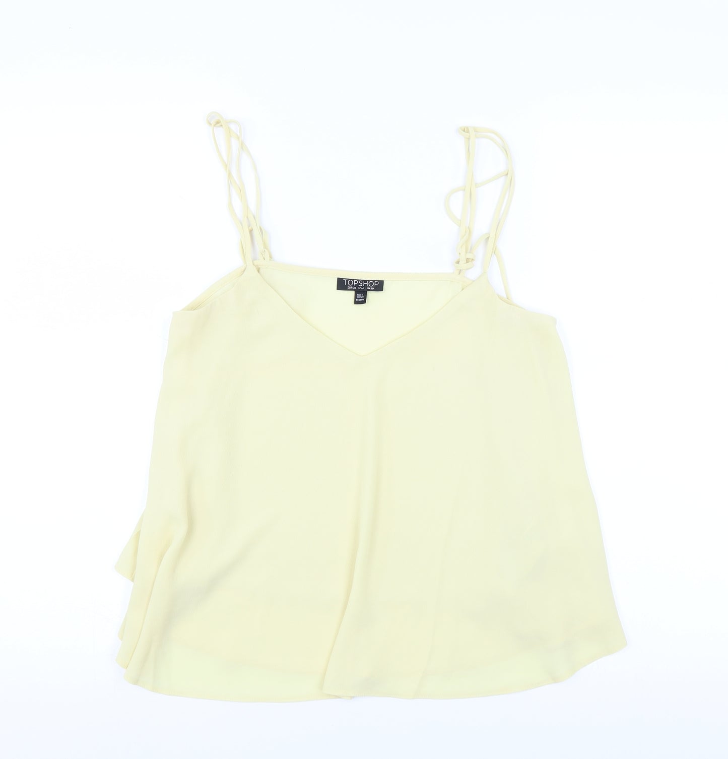 Topshop Womens Yellow   Camisole Blouse Size 10