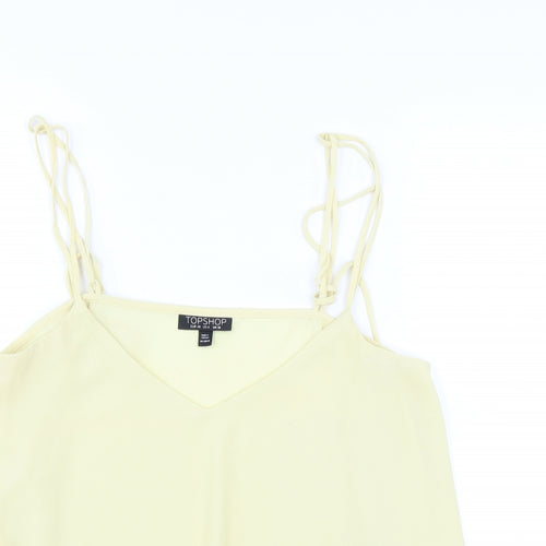 Topshop Womens Yellow   Camisole Blouse Size 10
