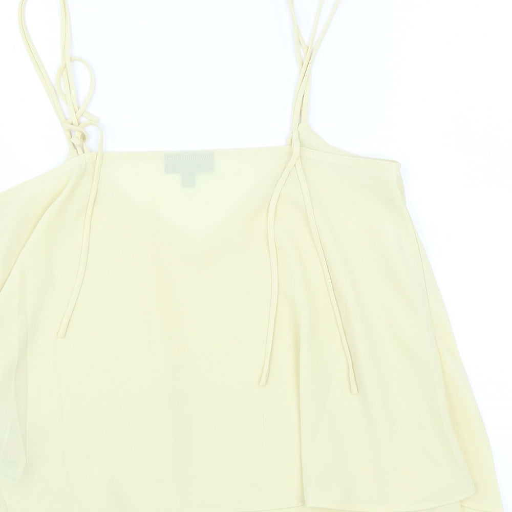 Topshop Womens Yellow   Camisole Blouse Size 10