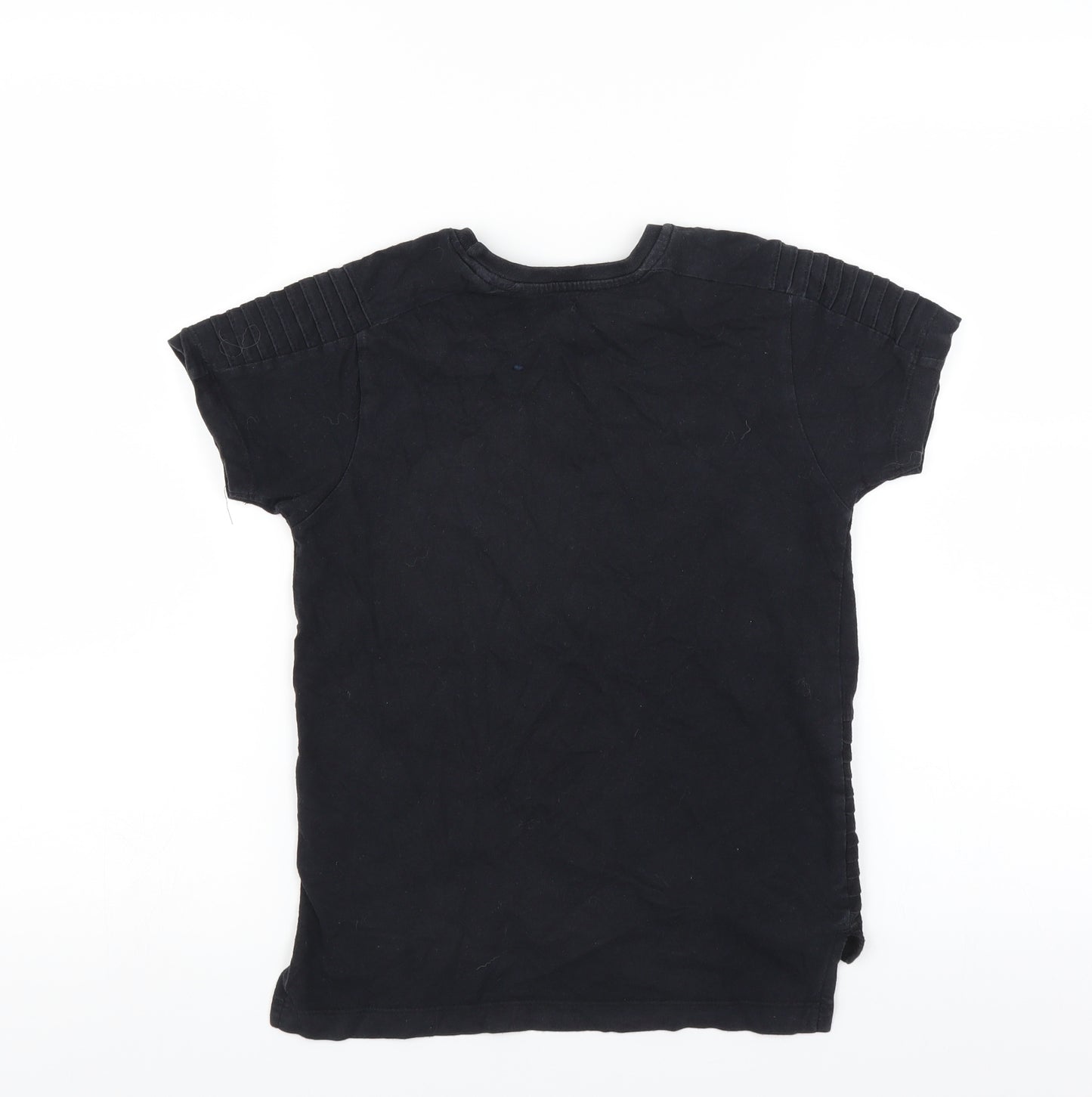 Primark Boys Black   Basic T-Shirt Size 7-8 Years  - new york