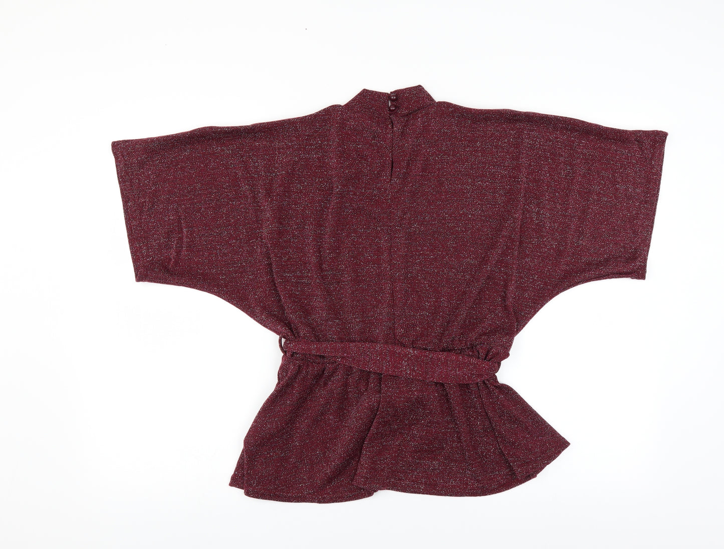 Quiz Womens Purple   Pullover Jumper Size 12  - tie waist