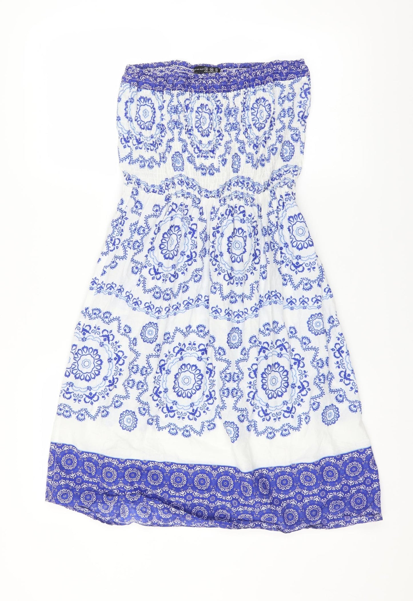Primark Womens Blue Floral  Fit & Flare  Size 10