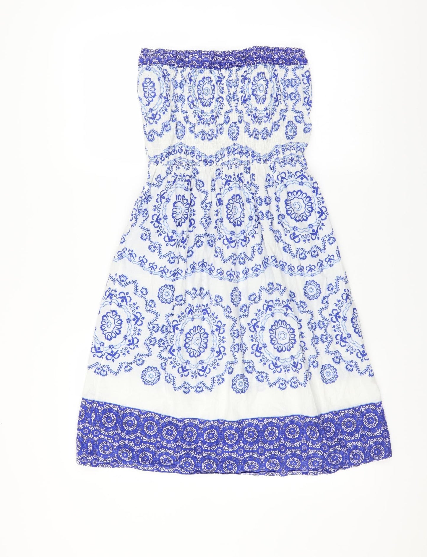 Primark Womens Blue Floral  Fit & Flare  Size 10