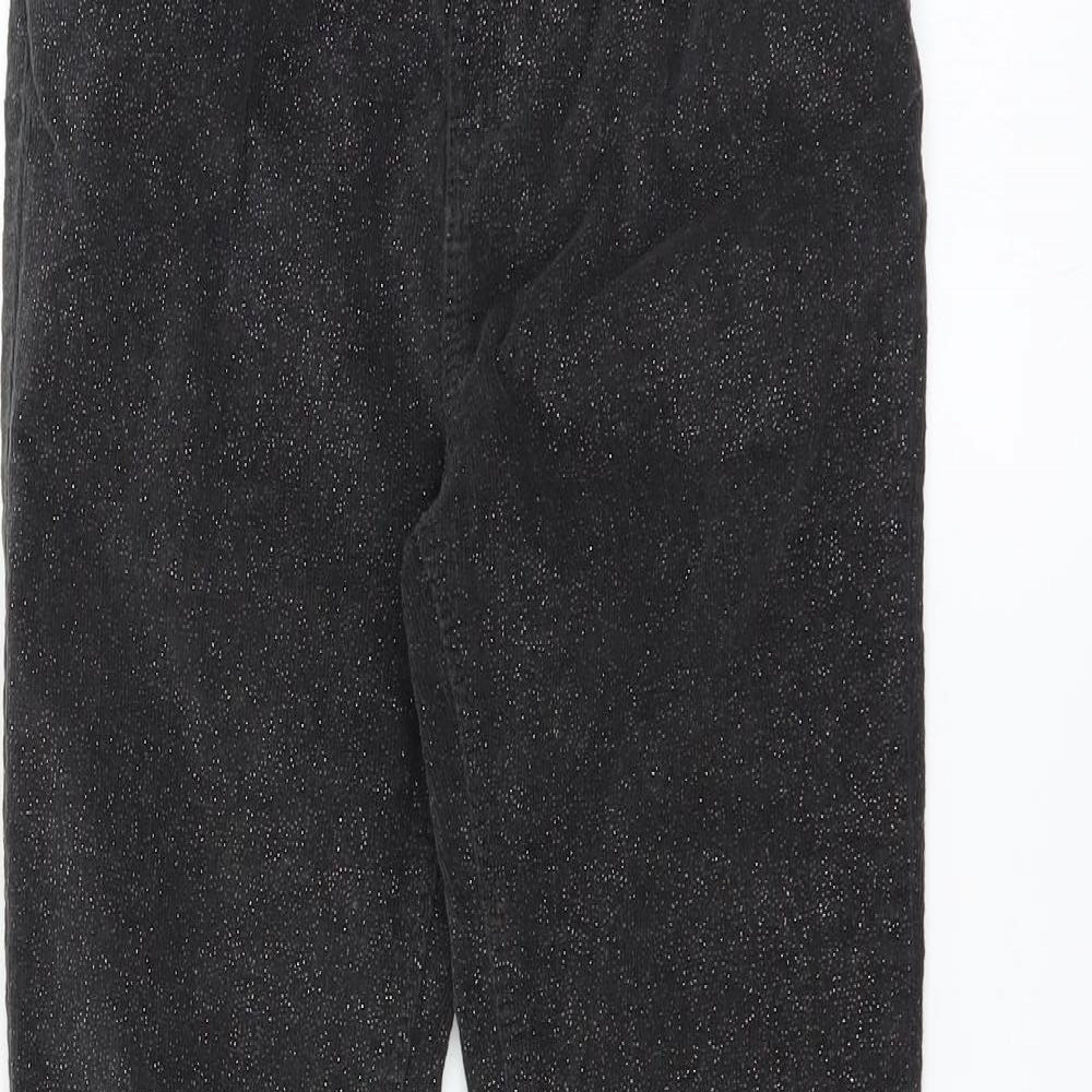 Primark Girls Grey  Corduroy  Trousers Size 9-10 Years - glittery skinny fit