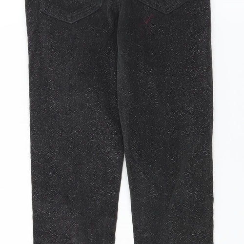 Primark Girls Grey  Corduroy  Trousers Size 9-10 Years - glittery skinny fit