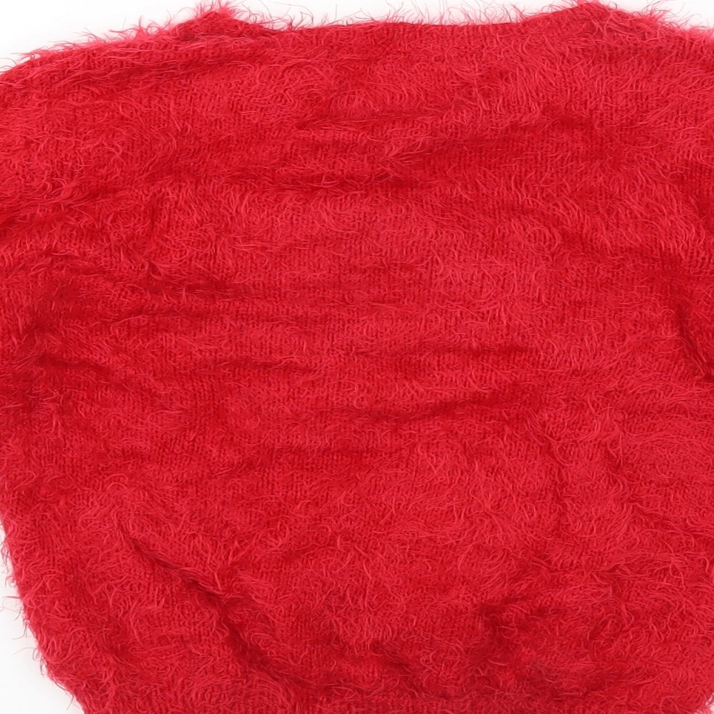Primark Girls Red   Pullover Jumper Size 7-8 Years  - Reindeer Christmas