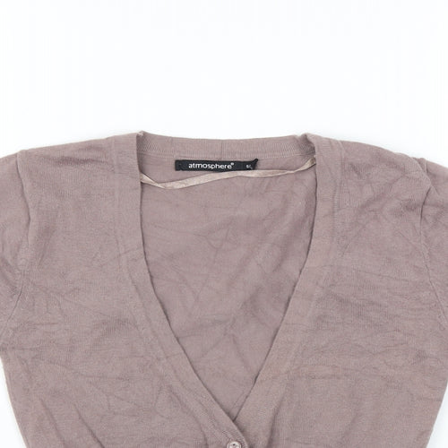 Primark Womens Purple   Cardigan Jumper Size 8  - Lavender