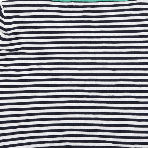 Elite Collection Womens Blue Striped  Pullover Jumper Size M