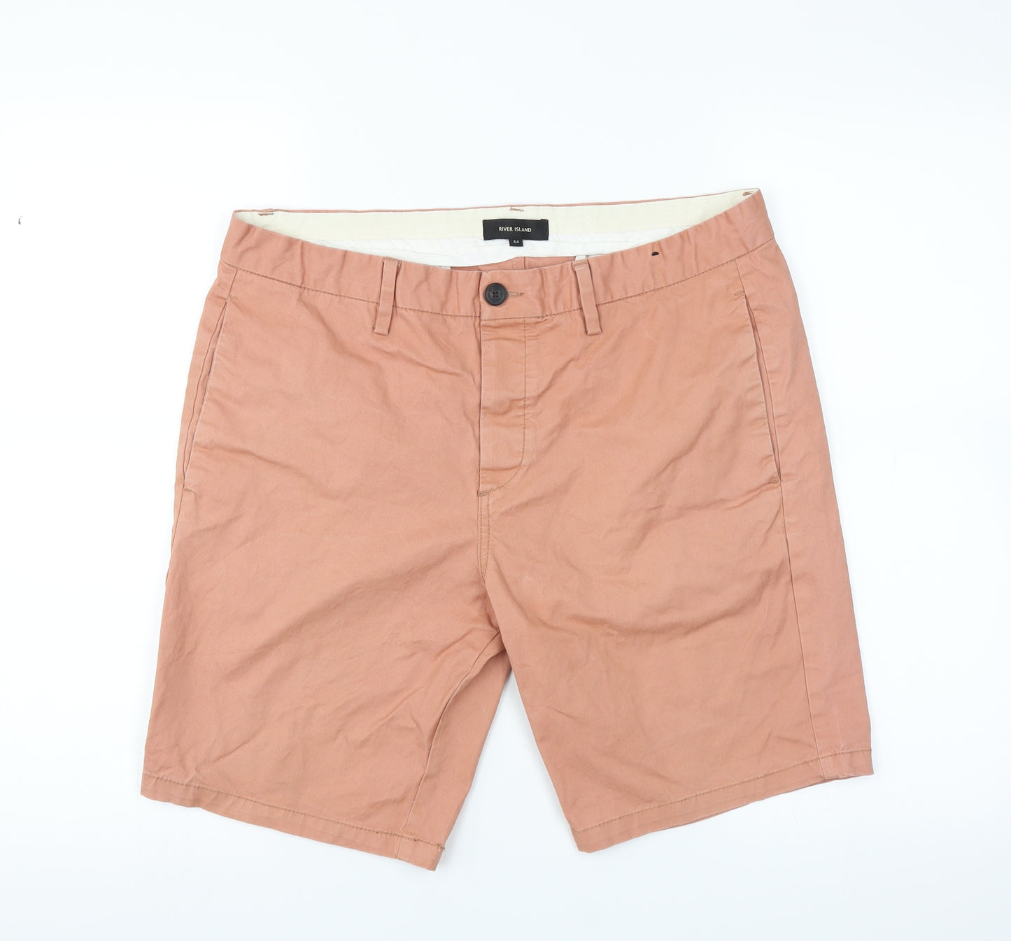 River Island Mens Pink   Bermuda Shorts Size 34 in