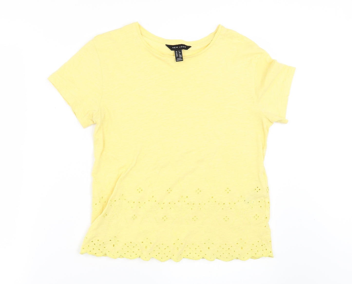 New Look Womens Yellow   Basic T-Shirt Size 6