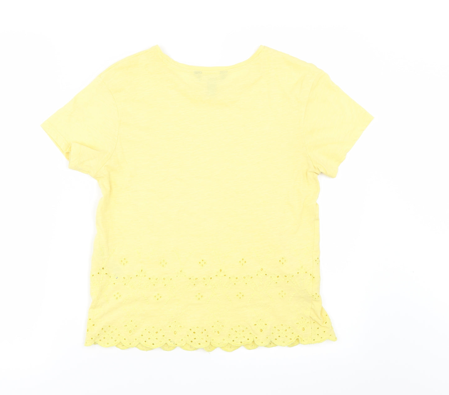 New Look Womens Yellow   Basic T-Shirt Size 6