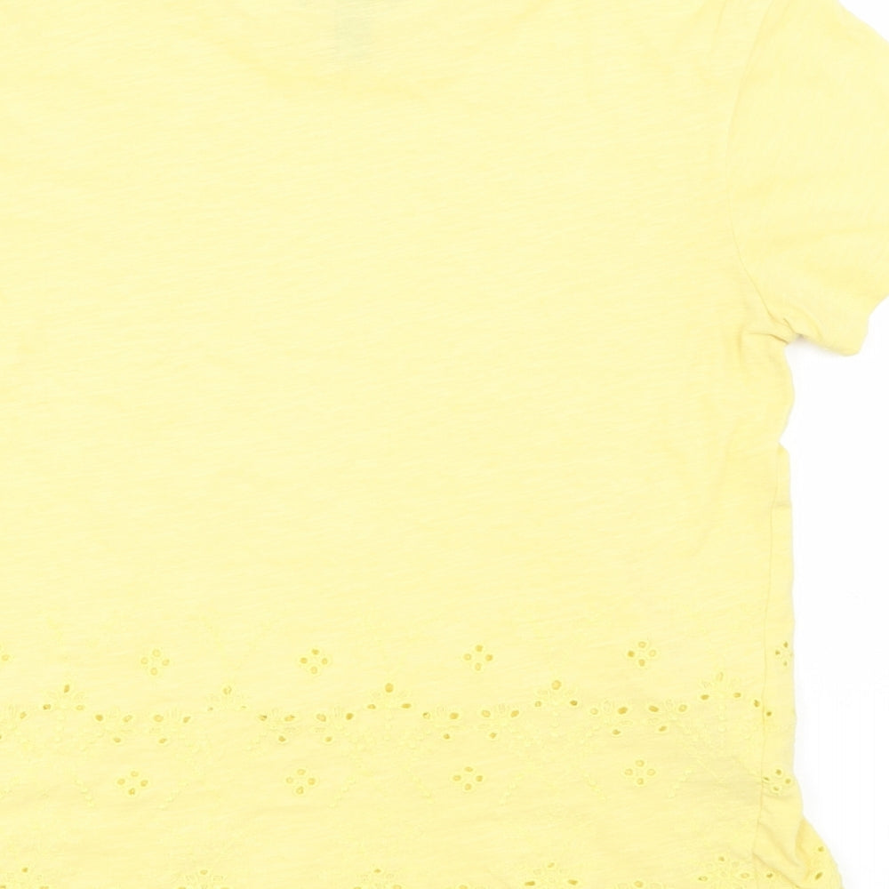 New Look Womens Yellow   Basic T-Shirt Size 6
