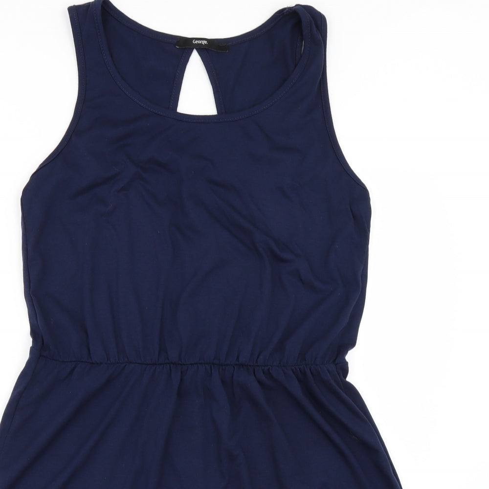 George Womens Blue   T-Shirt Dress  Size 12