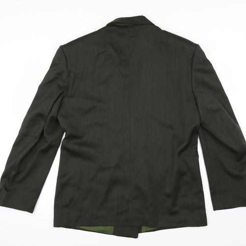 Fascino Mens Green   Jacket Suit Jacket Size 40