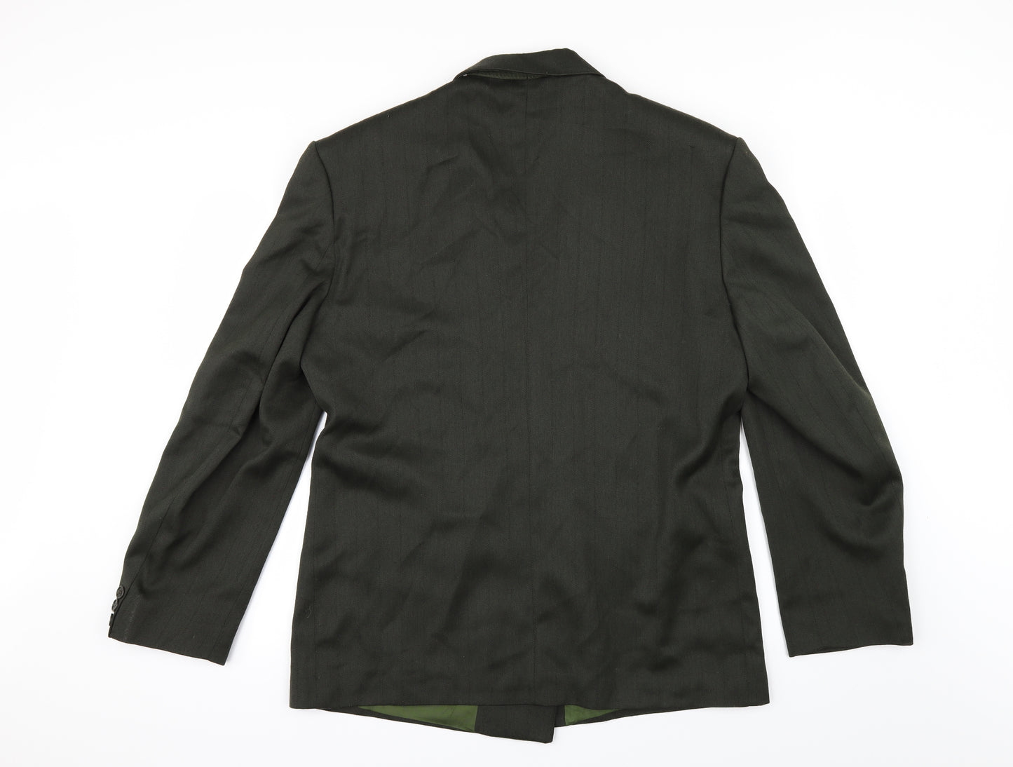 Fascino Mens Green   Jacket Suit Jacket Size 40